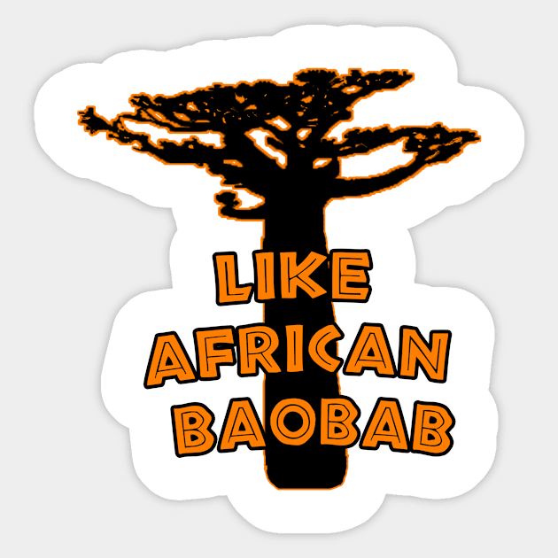 Baobab Sticker by Vrbex